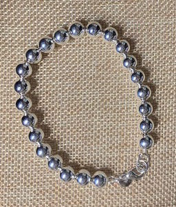 Silver Beaded Bracelet