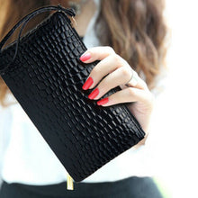 Crocodile Patterned Clutch/Cosmetic Bag