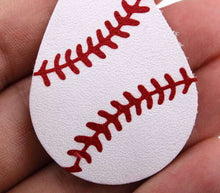 Baseball Faux Leather Earrings