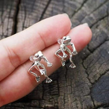 Frog Earrings - Front and Back of lobe