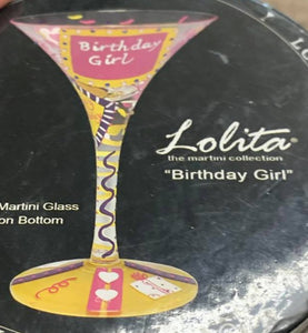 Lolita "Birthday Girl" Martini Glass