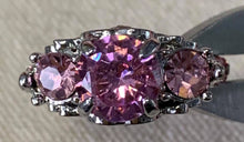 Betsey Johnson 3 Pink Stones - Ring Size 8