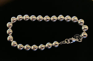 Silver Beaded Bracelet