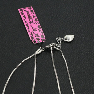 Cherry and Crystal Double Necklace