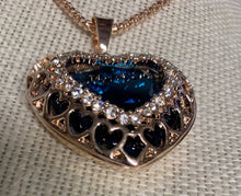 Blue Amulet with Hearts