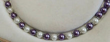 White and Purple South Sea Pearl Necklace