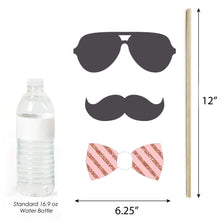 Photo Booth Props - Graduation Theme - Rose Gold - Class of 2019