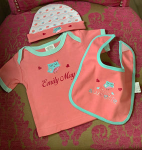 3 Piece New Baby Set - Personalized