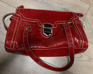 Liz Claiborne Faux Alligator Purse