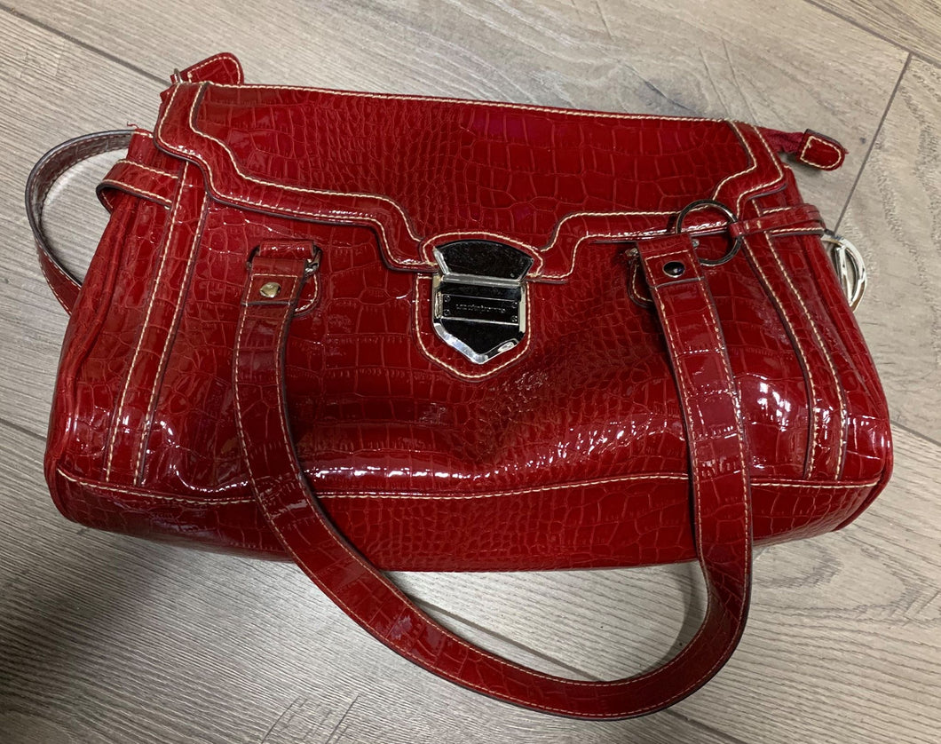 Liz Claiborne Faux Alligator Purse