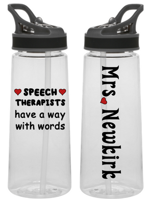 Speech Therapist Sports Bottle