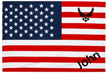 American Flag Beach Towel - Can be Personalized w/ Name and/or Military Branch