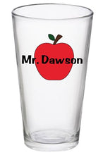 Teacher Gift - Apple Glass (Name thru Apple)
