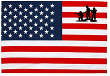 American Flag Beach Towel - Can be Personalized w/ Name and/or Military Branch