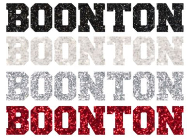 Boonton Tee Shirts - ADULT SIZES ***GLITTER BOONTON***