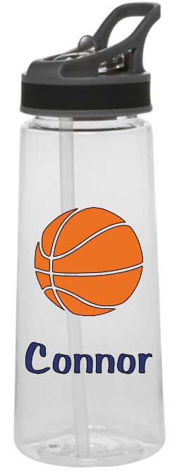Sports Bottle - Basketball (Name, Mom or Dad)
