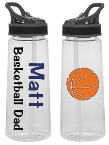 Sports Bottle - Basketball (Name, Mom or Dad)