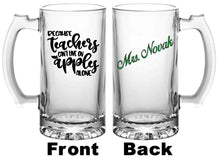 Because Teachers Can't Live On Apples Alone glass