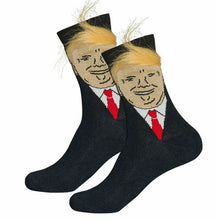 Trump Socks with Combable Hair