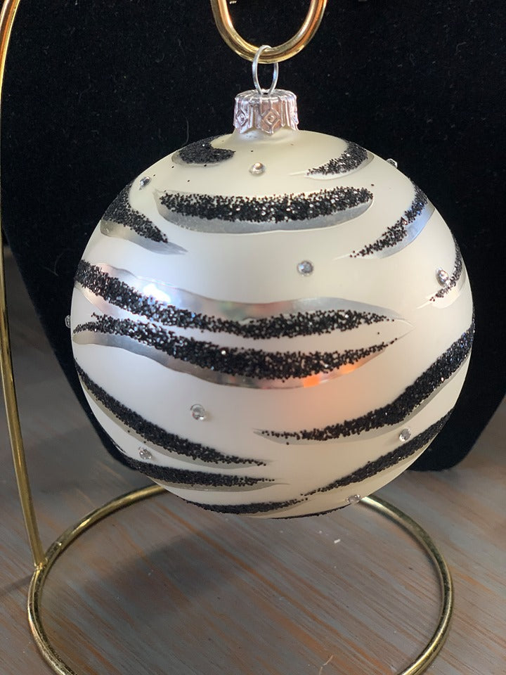 Blinged Zebra Ornament - Large & Small