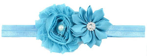 Infant Headband with Flower and Rhinestone