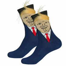 Trump Socks with Combable Hair