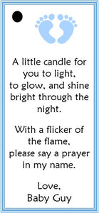 Baby Favor Tags for Candle Favors (set of 24)