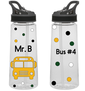 School Bus Driver Sports Bottle