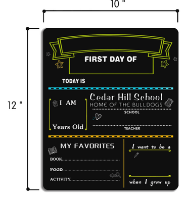 First/Last Day Chalkboard - Custom for Cedar Hill School