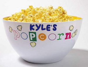 Melamine Popcorn Bowl - Personalize me!