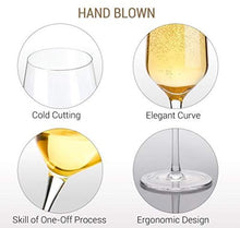 Crystal, Hand Blown Champagne Flutes (set of 2)