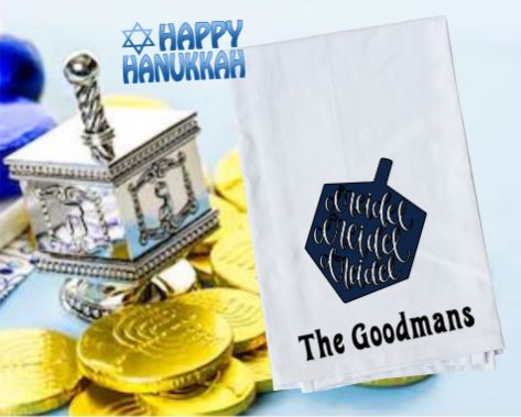 Flour Sack Towel - Dreidel Dreidel Dreidel