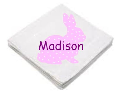 Washcloth - Bunny - Blue or Pink