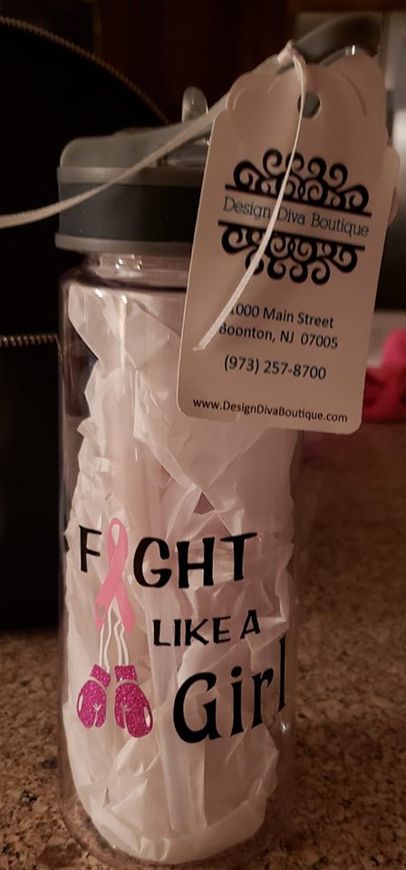 Fight Like A Girl Sports Bottle