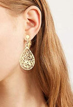 Clip-On Goldtone Drop Earrings