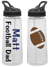 Sports Bottle - Football (Name, Mom or Dad)