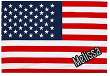 American Flag Beach Towel - Can be Personalized w/ Name and/or Military Branch