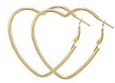 Heart "Hoop" Earrings - Silver or Gold Tone