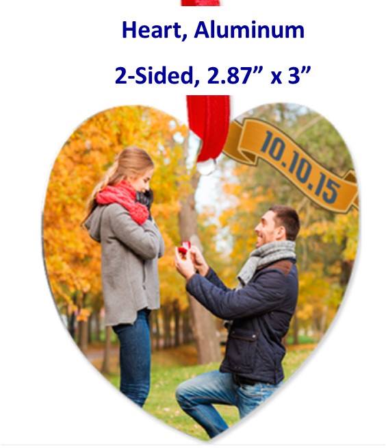 Heart Shaped Ornament - 2-Sided