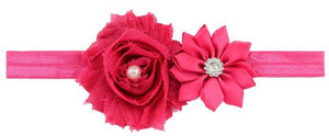 Infant Headband with Flower and Rhinestone