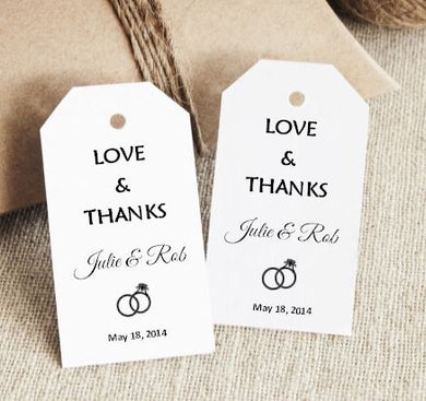 Favor Tag - Love & Thanks (set of 24)