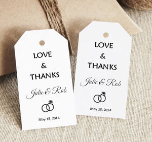 Favor Tag - Love & Thanks (set of 24)