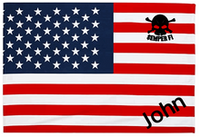 American Flag Beach Towel - Can be Personalized w/ Name and/or Military Branch