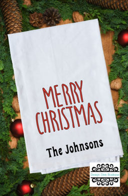 Flour Sack Towel - Merry Christmas