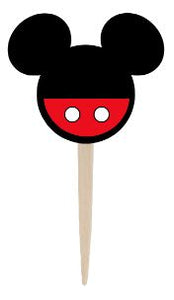 Mickey Cupcake Toppers (set of 24)