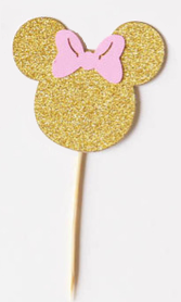 Cupcake Topper - Minnie (set of 12)
