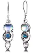 Opalesque Crystal Teardrop Earrings