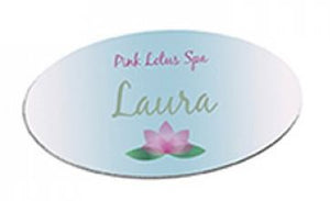 Name Badge - Oval - 1.5 x 3"