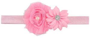 Infant Headband with Flower and Rhinestone