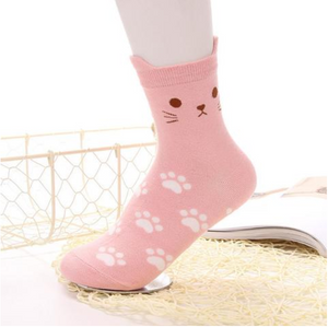 Cat Socks - Pink